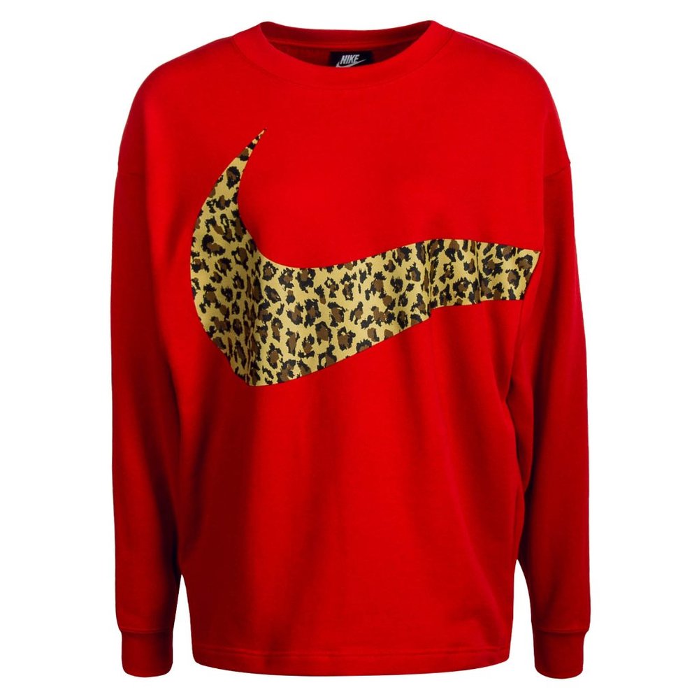 Nike Sweatshirt Animal Print Loose Fit Pullover